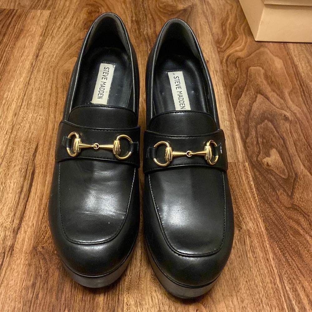 Steve madden platform loafers